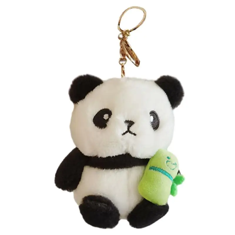 

Женская Мягкая подвеска в виде панды, милая плюшевая Подвеска для рюкзака, автомобильного ключа, сумки для сотового телефона и многого другого