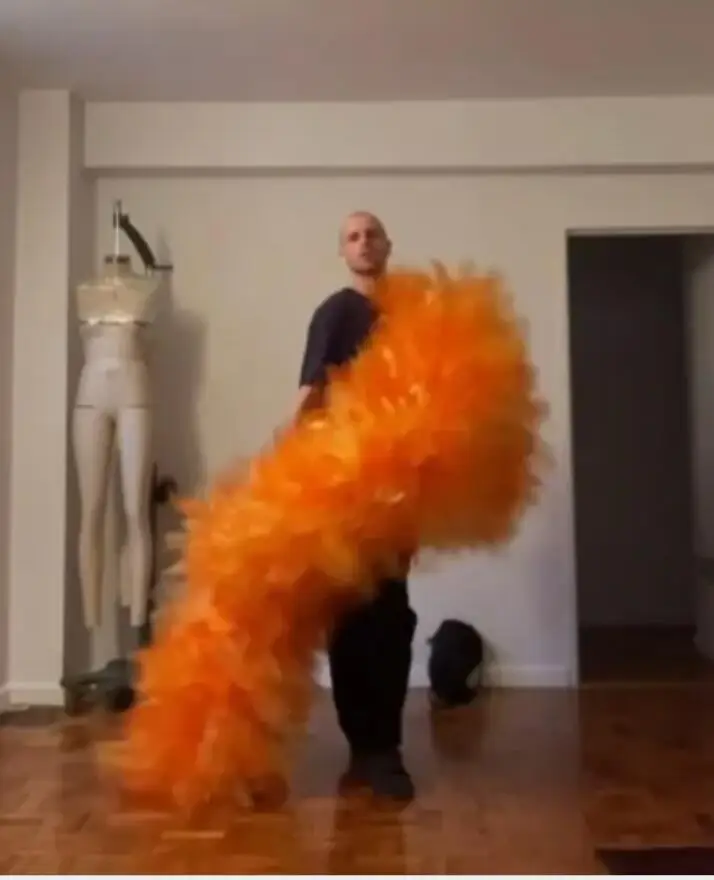 Модный шарик для сцены Блестящий Мягкий тюлевый головной платок с оборками