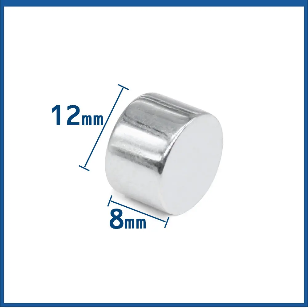 

5/10/15/20/50PCS 12x8 Round Rare Earth Magnet 12mm X 8mm Neodymium Magnet strong 12x8mm Disc Permanent NdFeB Magnet 12*8 mm