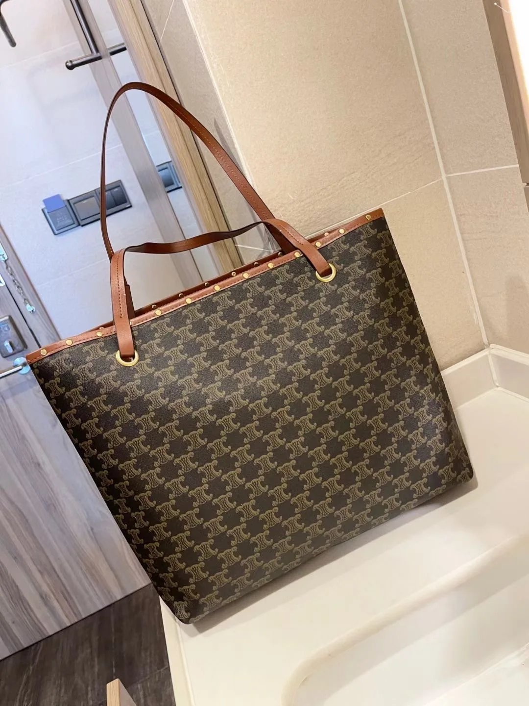 

Bag Women's New High-capacity Tote Bag Medieval Denim Canvas Bag One Shoulder Portable Shopping Bag