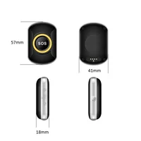 4G SOS Panic Button Mini Children GPS Tracker Necklace With Fall Detector Elderly  Pendant And WIFI Positioning