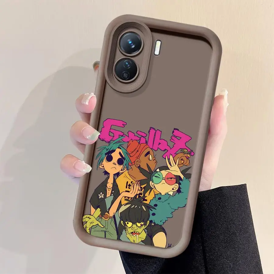 Чехол для телефона Rock Gorillaz XiaoMi Redmi Note 9 S 10 Pro Lite 11 11ProPlus5G 12 12S 13 13ProPlus5G 4G