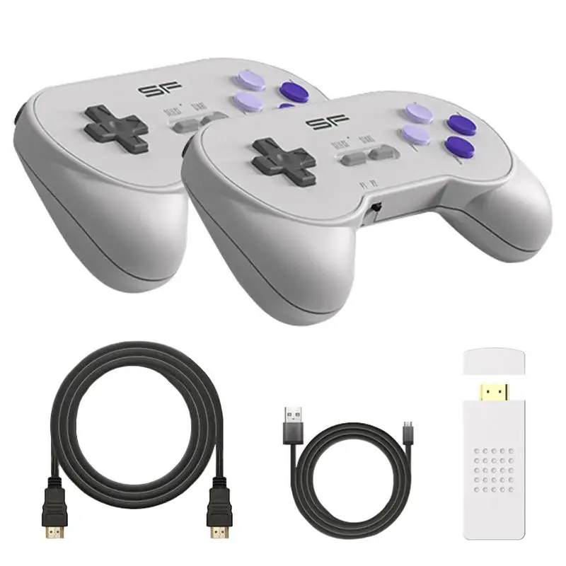 

Retro Classic Game Console Mini Video Console With Wireless Game Controller Build In 3000 4K HD Game Controller Double Players