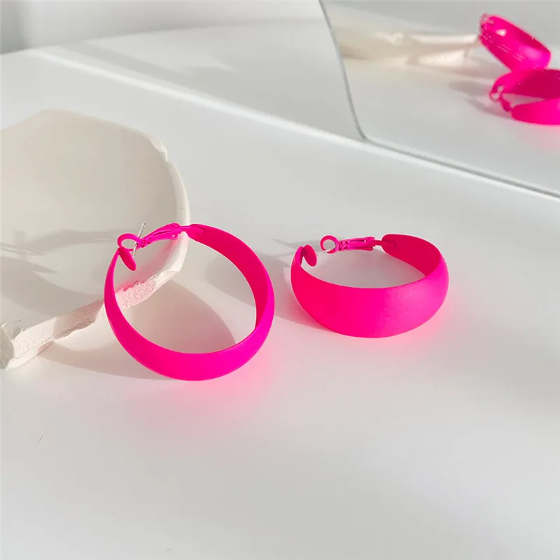 Большие серьги-кольца в стиле OL милые женские повседневные серьги для