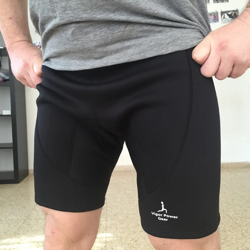 Neoprene Compression Shorts Men Sports Sauna Shorts Fitness Running Exercise Body Shaper Gym Workout Training Quick Dry Fitness