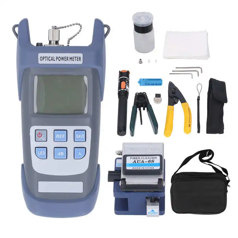 

Fiber Cold Connection Set Multifunctional Optical Power Meter with SC FC Adapters for Indoor