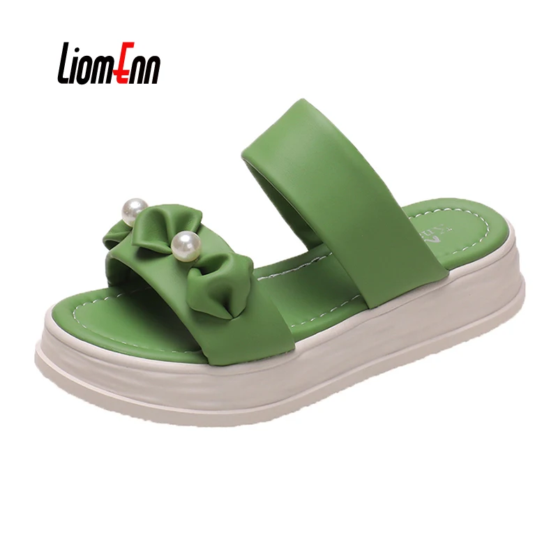 

Сандалии женские на толстой платформе, уличные босоножки на массивной подошве, большие размеры 35-42, лето 2023