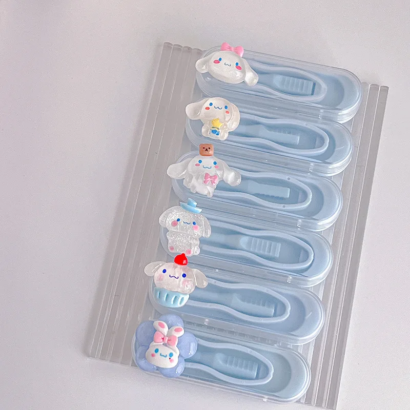 

Контейнер для хранения очков Cinnamoroll, футляр для очков на молнии, портативный футляр для очков, прямоугольный футляр для очков, держатель для ...