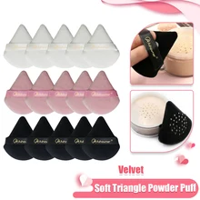 Triangle Powder Puff Soft Makeup Sponge for Face Make Up Eyes Contouring Shadow Cosmetic Washable Mini Velvet Makeup Puff Tools