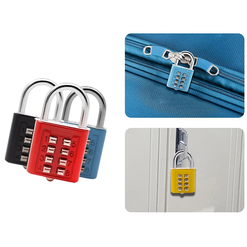 Code Combination Security Padlock Zinc Alloy Suitcase For Luggage Travel Code Smart Lock Code Keyed Anti-thieft Lock