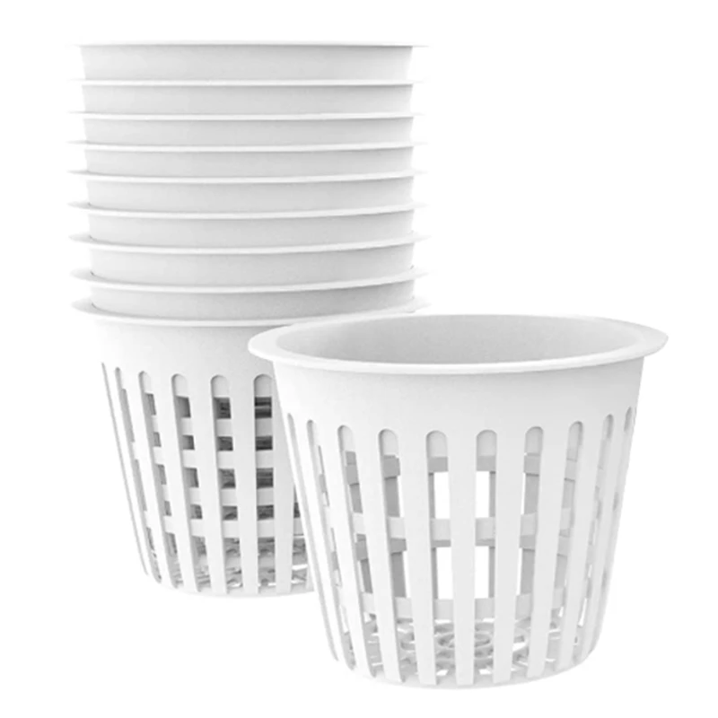 

10Pcs Soilless Cultivation Planting Basket Hydroponic Planting Basket Vegetable Seedling Root Control PP Basket