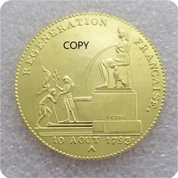 french 1793 gold plated commemorative collector coin gift lucky challenge coin copy coin