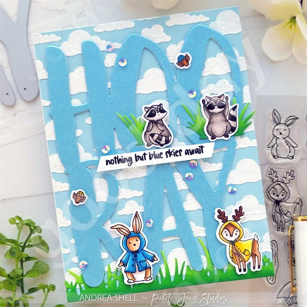 Overcast ослепительные солнце металлические штампы и трафареты для DIY праздничных