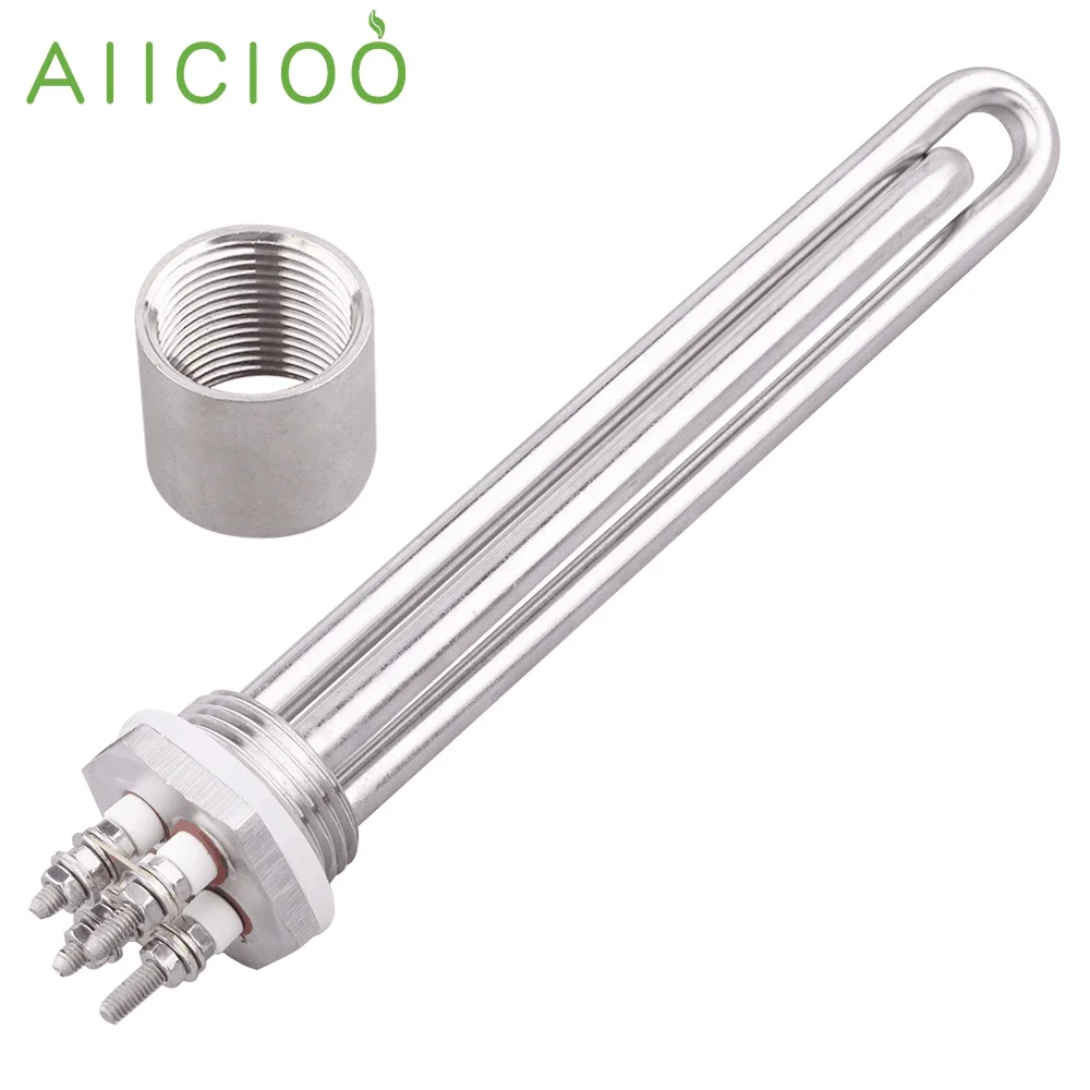

AIICIOO Трубчатый нагревательный элемент для воды 48В DN25 SUS304