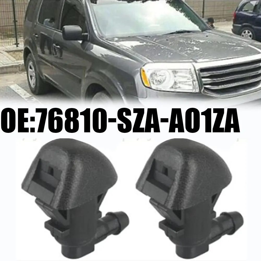 

2Pcs Front Car Windshield Washer Nozzles Jet Sprayer For Honda Pilot 09-15 76810-SZA-A01ZA Accessories
