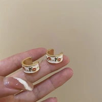 koudoun trend new ear jewelry girls accessories tulip flower earrings fashionable new small hoop earrings for women jewelry 2022