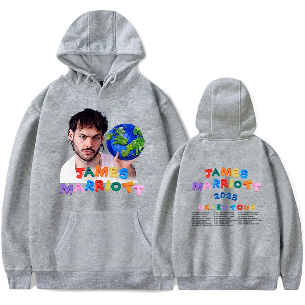 Фото Толстовки James Marriott Merch Tour, новые тур-свитшоты, модная повседневная уличная одежда для женщин и мужчин №3