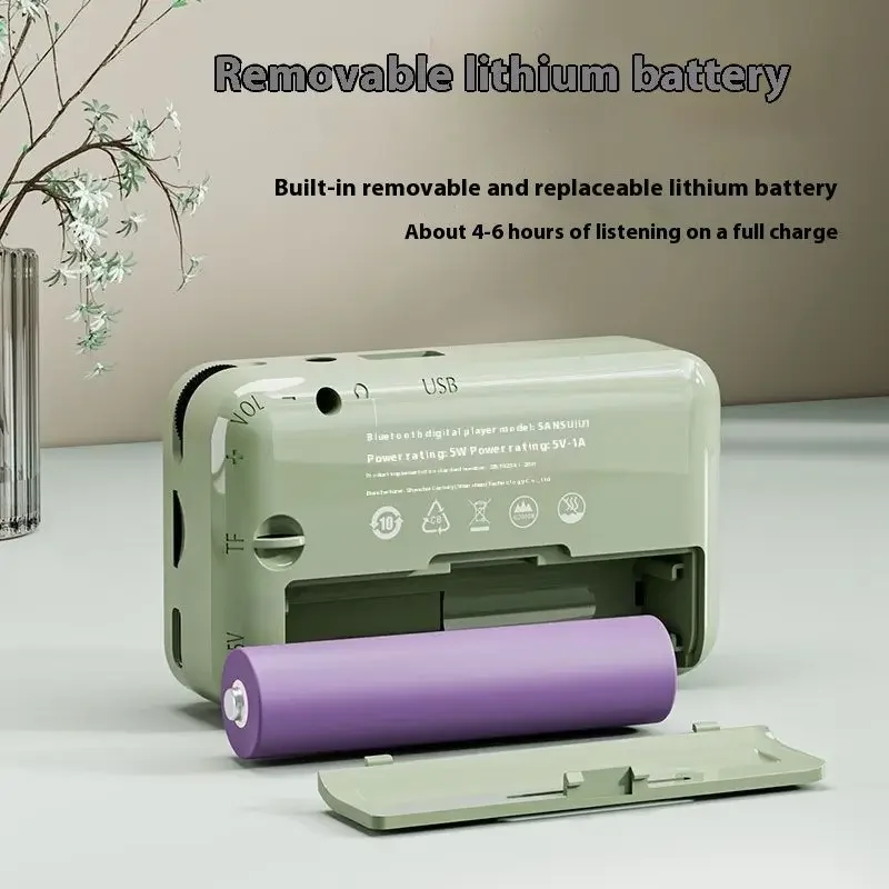 Фото SANSUI U1 Открытый портативный многофункциональный Walkman FM-радио Bluetooth-динамик MP3-плеер поддерживает наушники для записи №5
