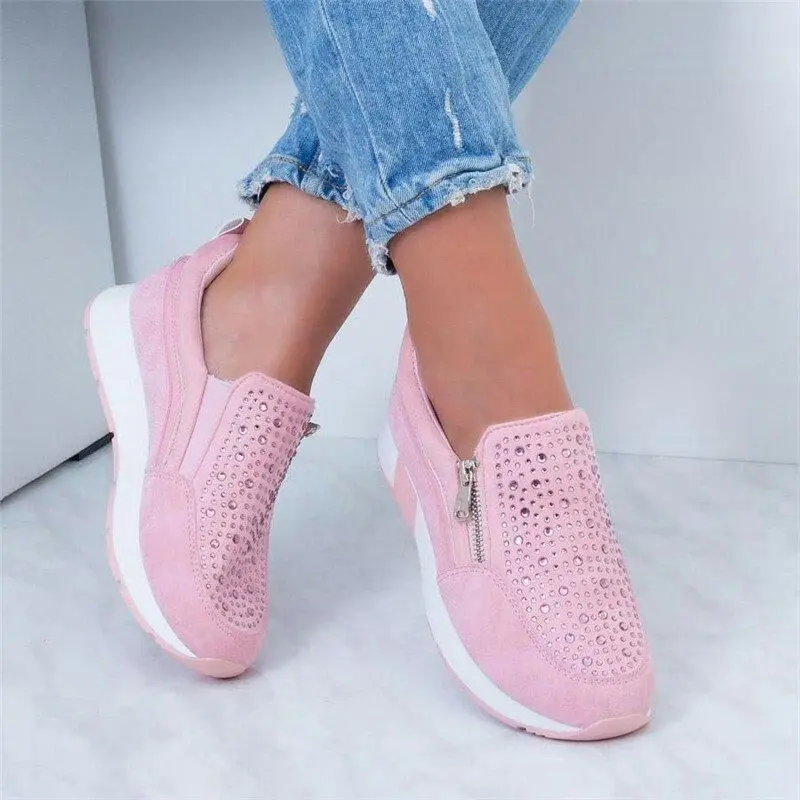 

Women's Rhinestone Versatile Plus Size Shoes in Spring and Summer