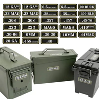 ammo can sticker 22 223 308 300 380 5 56 7 62 9mm 12ga 357 6 5 cm 20ga vinyl skin sticker for bullet variety labels