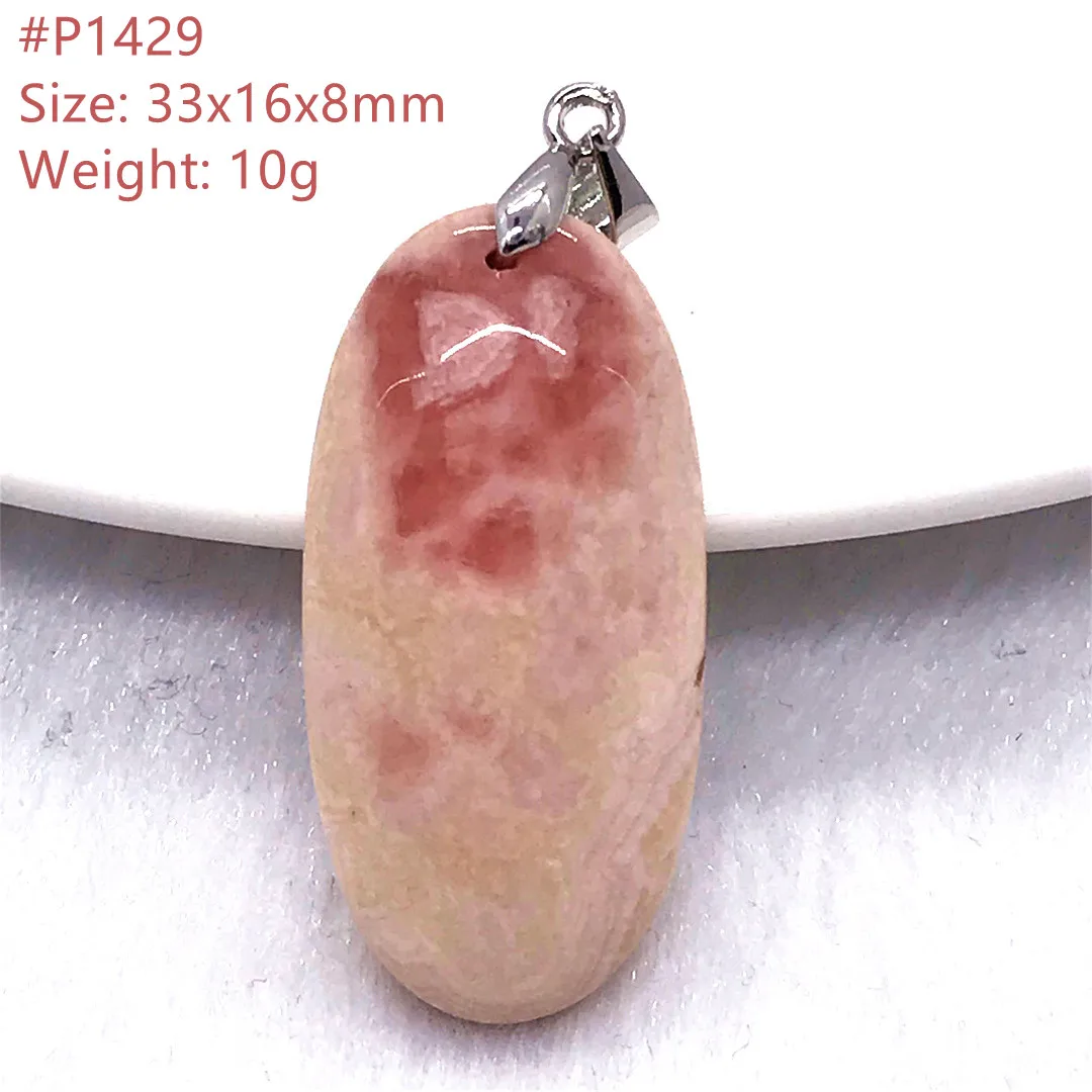 Натуральный красный ожерелье из родорозита кулон ювелирные изделия для женщин