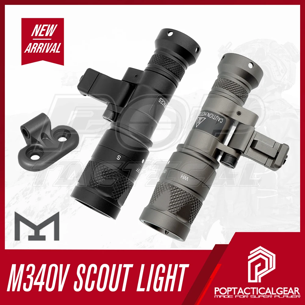 M340V Mini Scout Light Тактический фонарик Strobel Мини-инфракрасный Pro с адаптером MLOK планкой