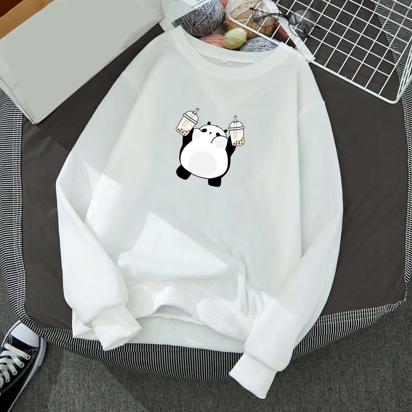 

Women's Pullovers Fun Graphic Print Round Neck Long Sleeve Sweatshirt Tops Zippe Hoodies for Women Women Hoodies Sweatshirts