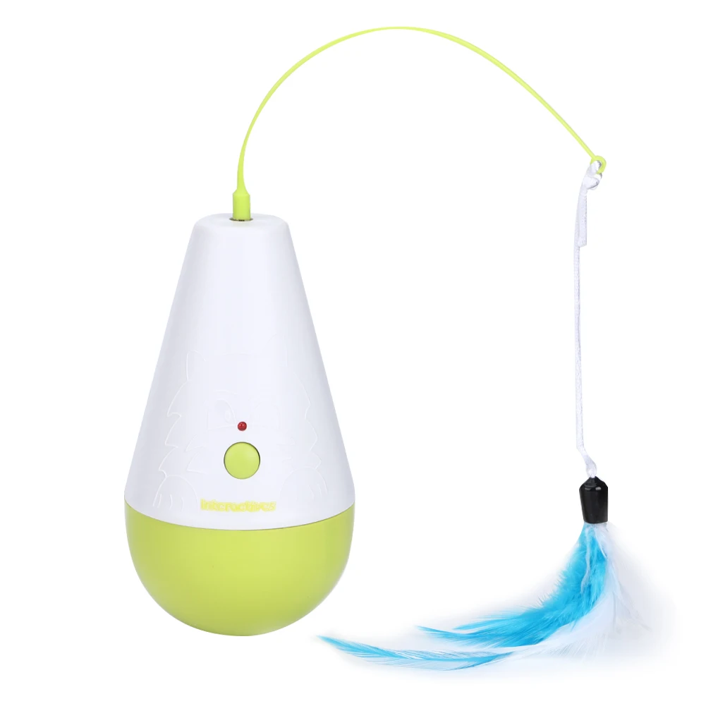 

Pet Cat Electric Interacitve Toy with Feather Cat Teaser Automatic Playing Toys Supply cat