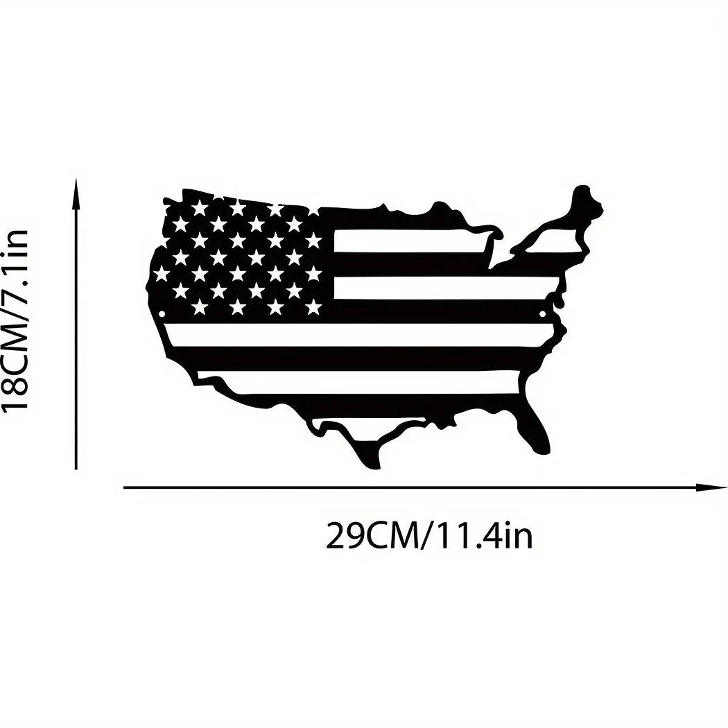 CIFbuy Металлический Настенный Флаг Карта США Декоративное Патриотическое