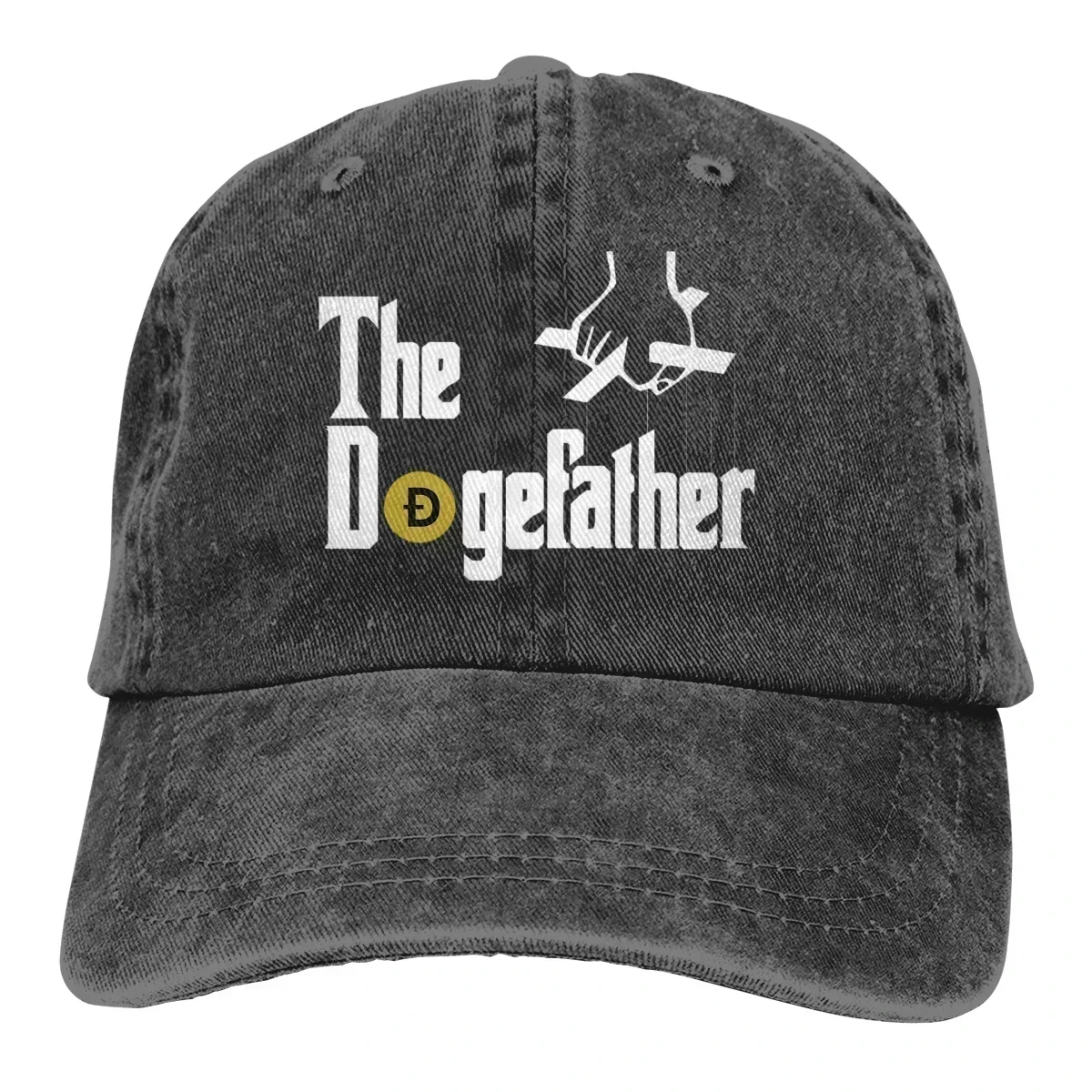 Фото Бейсбольная кепка The Dogefather для мужчин, забавные кепки с Элоном Маском The DogeFather, цветные женские летние кепки с застежкой-клипсой №1