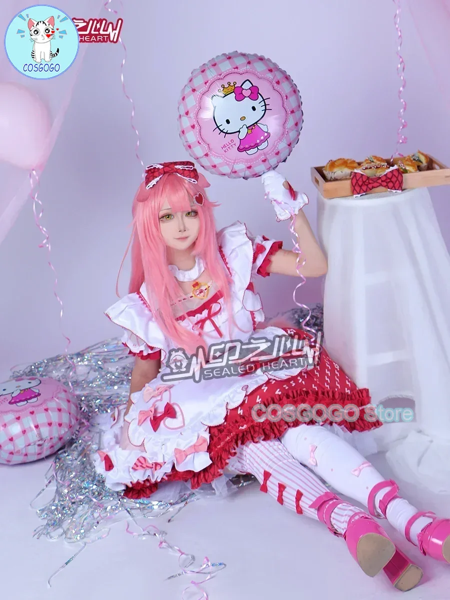 COSGOGO Goldenglow Косплей Костюм Arknights Прекрасная униформа горничной Платье Игровой