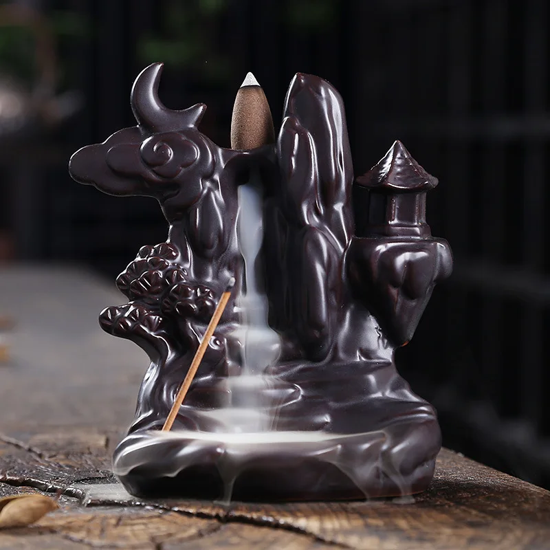 Лунная печь для благовоний с водопадом ручная работа благовония возвращение