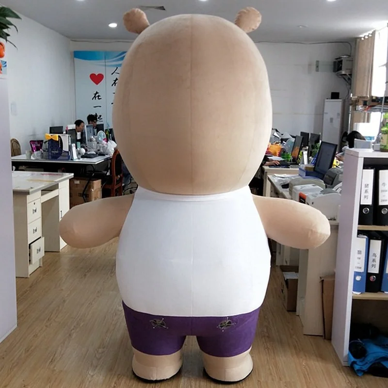 Надувной костюм талисмана из мультфильма бегемот Fursuit Аниме Реквизит кукла