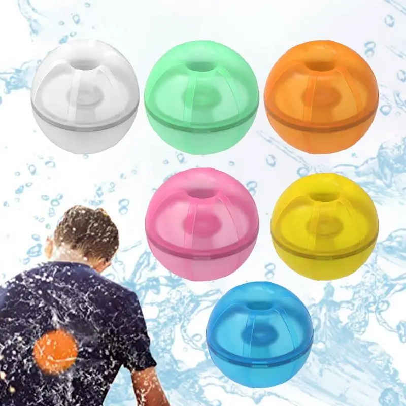 

Шары водные магнитные, многоразовые самозапечатывающиеся силиконовые водные шарики, для игр на открытом воздухе, забавные Пляжные Игрушки для малышей, подростков, детей