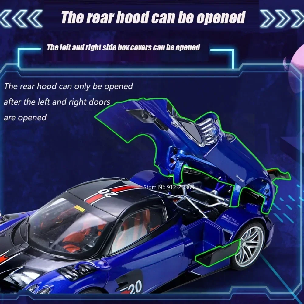 Масштаб 1/18 модель игрушечного автомобиля Pagani Huayra BC литой спортивный автомобиль
