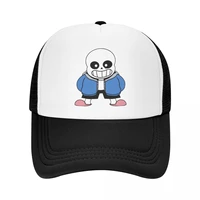 cool sans undertale game baseball cap trucker hat women men custom adjustable unisex hip hop snapback caps