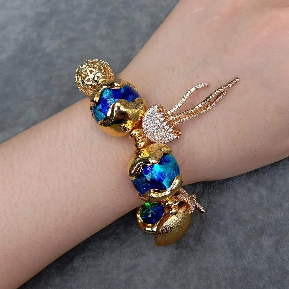 Женское ожерелье с золотым покрытием Y.YING