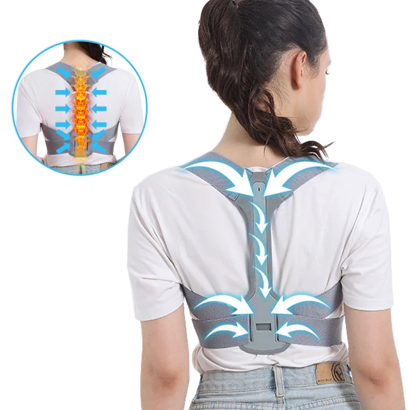 

Ортопедический Корректор осанки для мужчин и женщин, регулируемый Корректор осанки плеч и спины, выпрямитель для ключиц, забота о здоровье