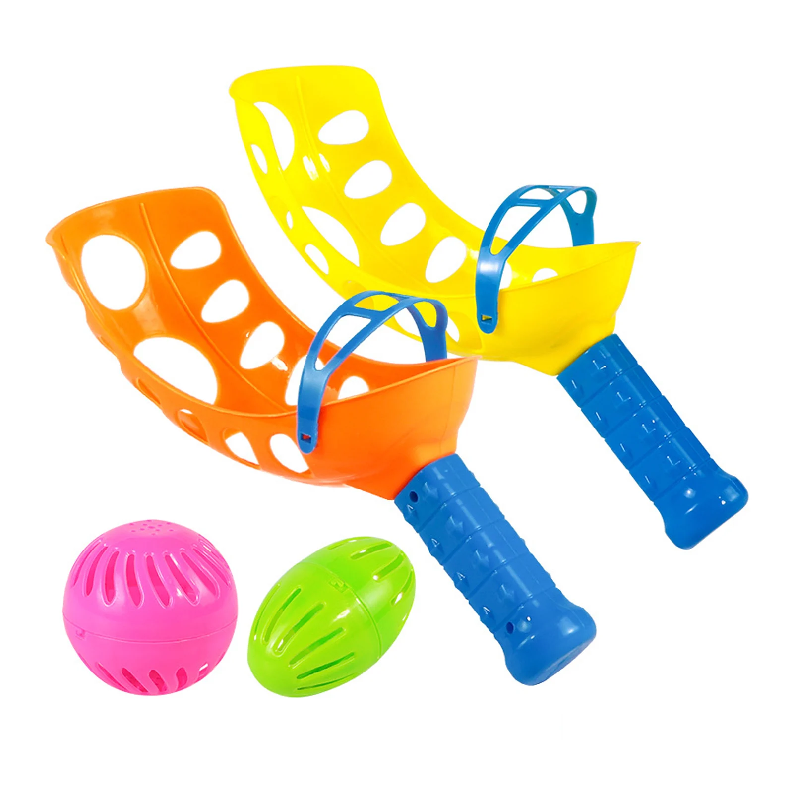 

Scoop Ball Game Outdoor Toys With 2 Scoops And 2 Perforated Balls Fun Catch Game Toy For Outside Yard Camping Beach Park