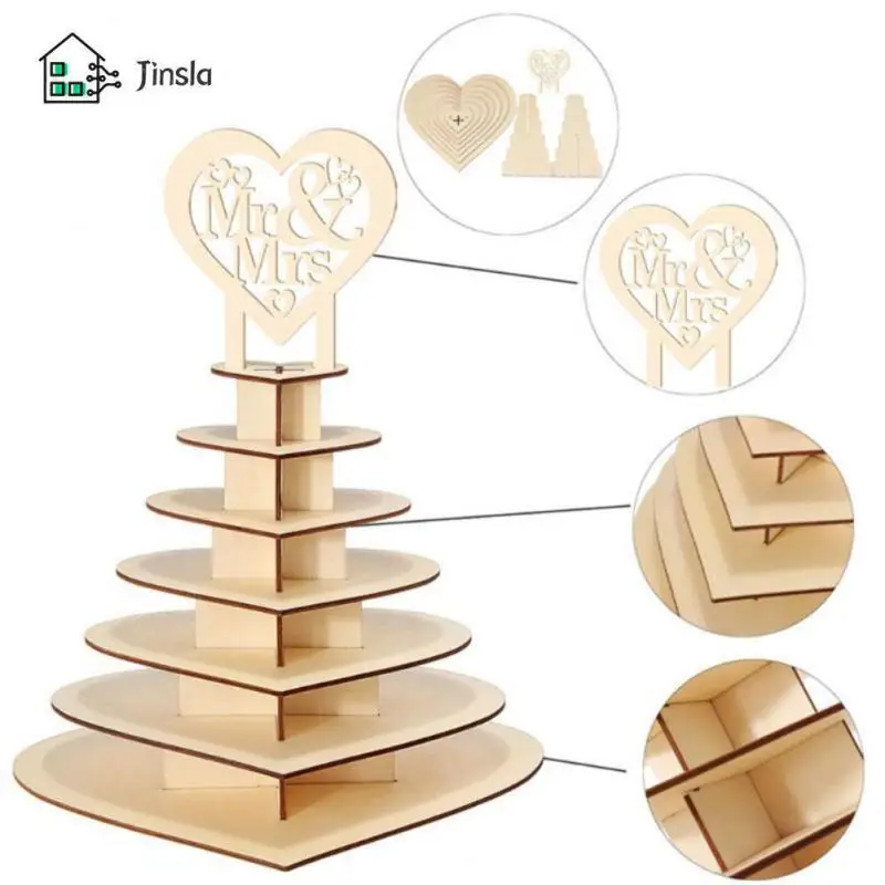 

Изысканная ручная работа деревянный держатель для шоколада высокое качество прочная подставка для шоколада Свадебная стойка для шоколада в форме сердца