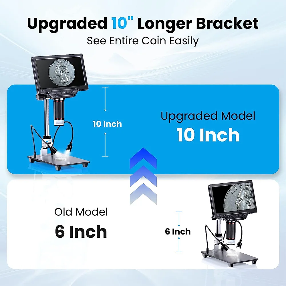 Elikliv EDM201 Pro 7 &quotHDMI цифровой микроскоп 1300X для пайки электроники ремонт печатной