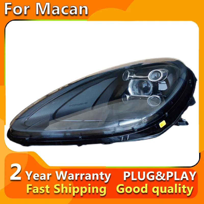 

Автомобильные аксессуары Фары для Porsche Macan фары 2014-2017 Светодиодные ДХО сигнал поворота фары дальнего света