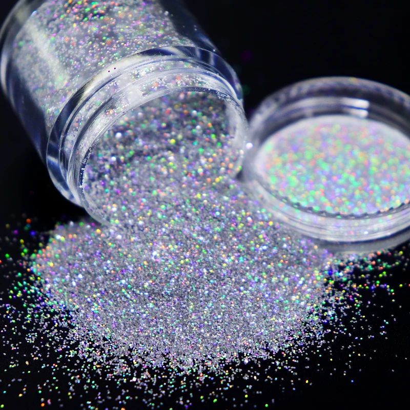 

10ml Holographic Glitter Epoxy Resin Pigment Filling Shining Gold Silver Powder Loose Sequins For DIY Silicone Molds Tumbler Art