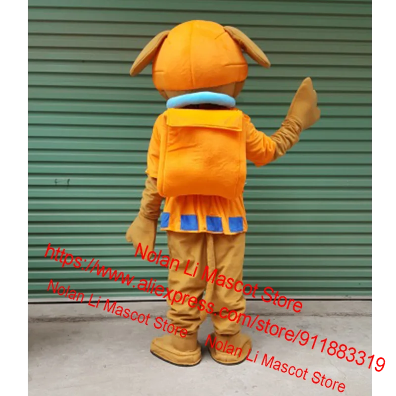 Женский костюм-талисман в виде синей и Красной собаки