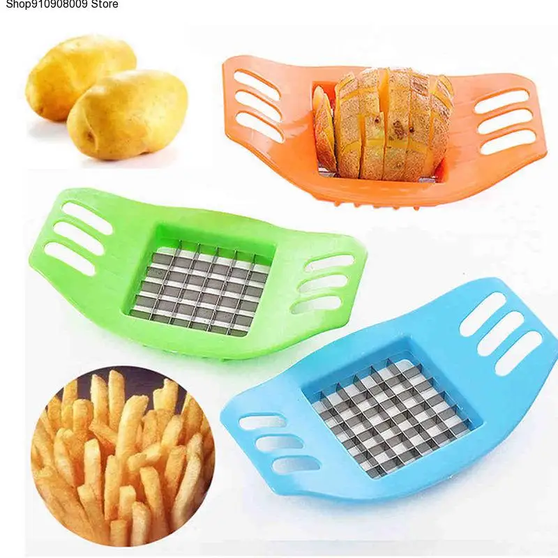 

ABS Stainless Steel Potato Cutter Slicer Chopper Kitchen Shredders Cooking Tools Gadgets Kitchen novel kitchen accessories