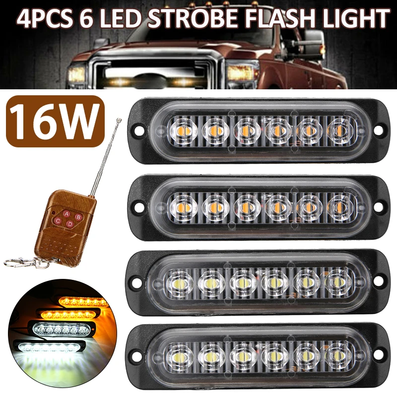 

4 шт., фонарь для автомобиля, 6 светодисветодиодный