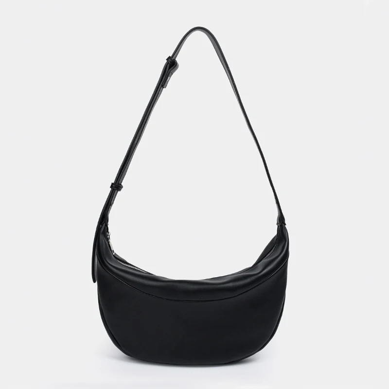 Купи Simple PU Leather Designer Handbags for Women 2022 Girls Fashion Casual Crossbody Bags Student Soft Solid Color Zipper Hobo Bags за 1,368 рублей в магазине AliExpress