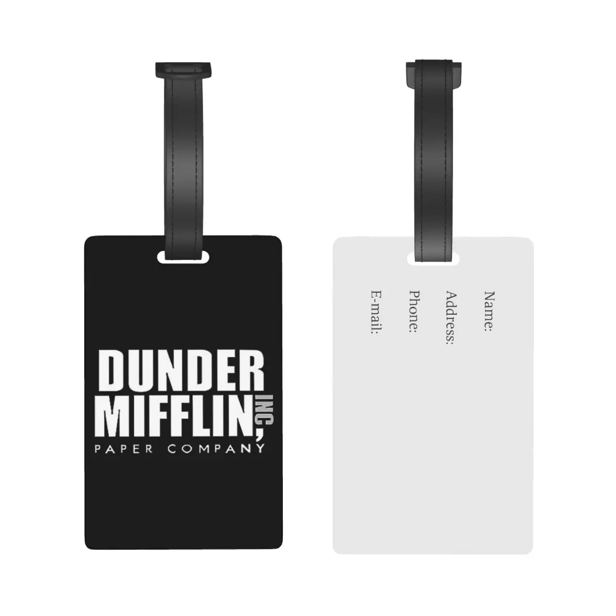 Багажные бирки с логотипом Dunder Mifflin аксессуары для чемодана модная дорожная