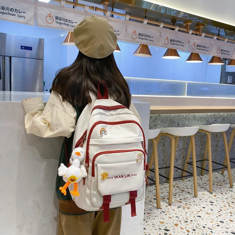 Schoolbag middle school student junior high school student ins Japanese girl Korean Mori style backpack Korean version Internet