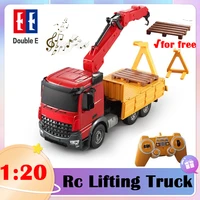 double e remote control car crane 120 charging electric simulation lifting remote control childrens engineering vehicle toys